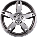 AEZ Tacana Anthrazit Frontpoliert Alufelge 8x19 Zoll ET35 LK 5x100 ML60.1