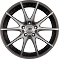 AEZ Tidore DARK Antracite Matt Frontpoliert Alufelge 7x17 Zoll ET48 LK 5x112 ML70.1
