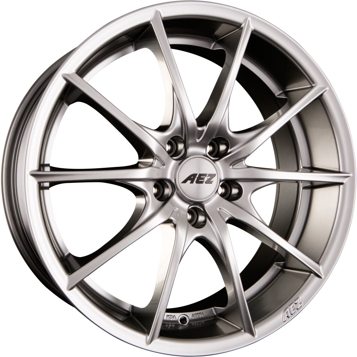 AEZ Bridge High Gloss Alufelge 8x18 Zoll ET40 LK 5x108 ML70.1 – Bild 2
