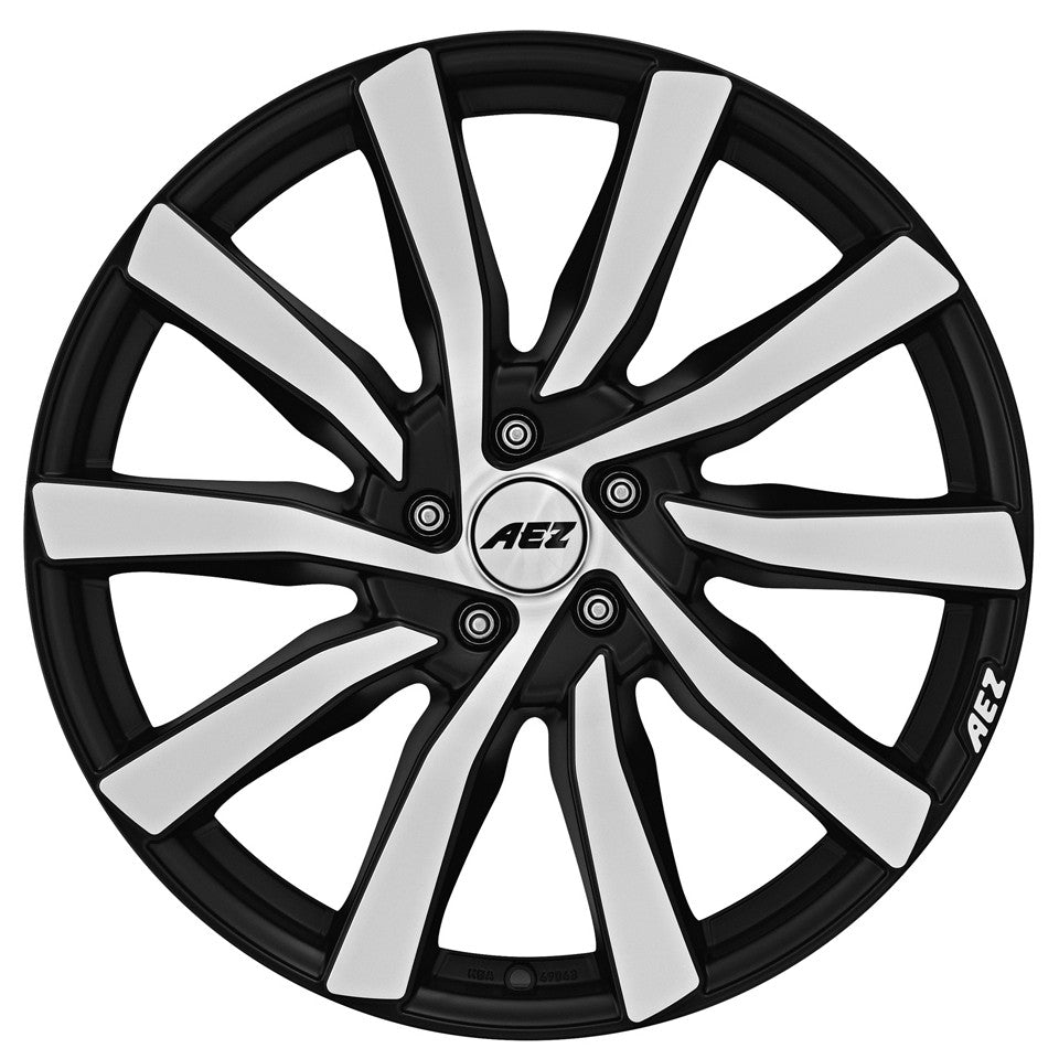 AEZ Reef black matt polished Alufelge 8x19 Zoll ET45 LK 5x114.3 ML71.6 – Bild 2