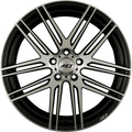 AEZ Cliff DARK Black Front Polished Alufelge 8x18 Zoll ET48 LK 5x112 ML70.1