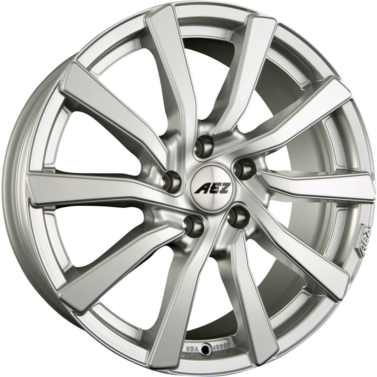 AEZ Reef SILVER - Silber Alufelge 8x19 Zoll ET38 LK 5x114.3 ML71.6 – Bild 2