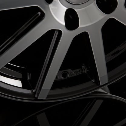 AEZ Straight Black Polished Front Alufelge 9.5x19 Zoll ET17 LK 5x120 ML72.6 – Bild 3