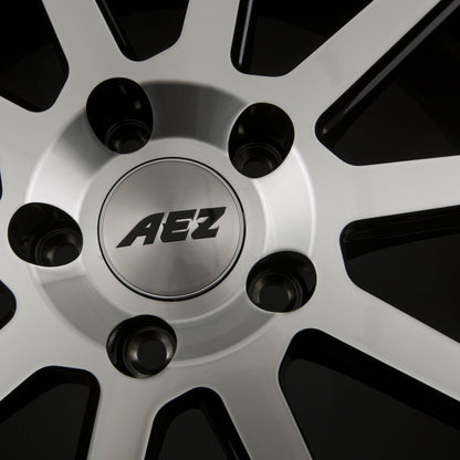 AEZ Straight Black Polished Front Alufelge 9.5x19 Zoll ET17 LK 5x120 ML72.6 – Bild 4