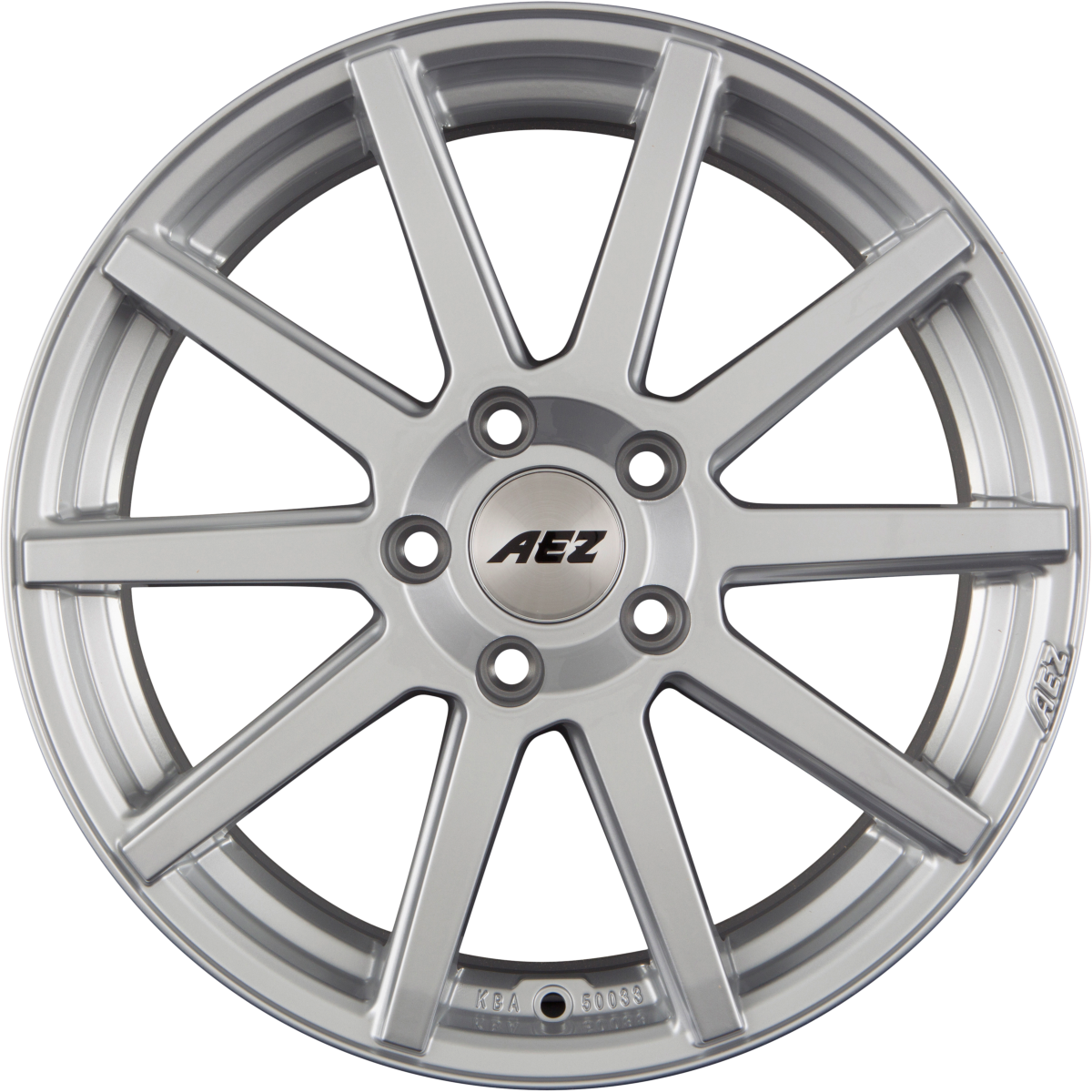 AEZ Straight SHINE Silver Alufelge 7.5x17 Zoll ET45 LK 5x112 ML70.1
