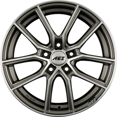 AEZ Raise Gunmetal Polished Alufelge 8x18 Zoll ET48 LK 5x112 ML70.1
