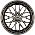 AEZ Crest DARK - Gunmetal Matt Polished Lip Alufelge 9x19 Zoll ET40 LK 5x114.3 ML71.6