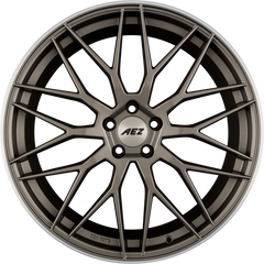 AEZ Crest DARK - Gunmetal Matt Polished Lip Alufelge 8x19 Zoll ET46 LK 5x115 ML70.2