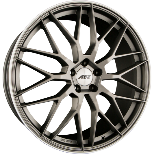 AEZ Crest DARK - Gunmetal Matt Polished Lip Alufelge 8x19 Zoll ET46 LK 5x115 ML70.2 – Bild 2