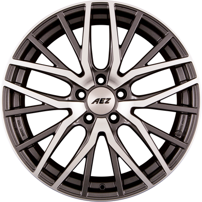 AEZ Panama DARK - Gunmetal Polished Alufelge 8.5x19 Zoll ET38 LK 5x120 ML72.6