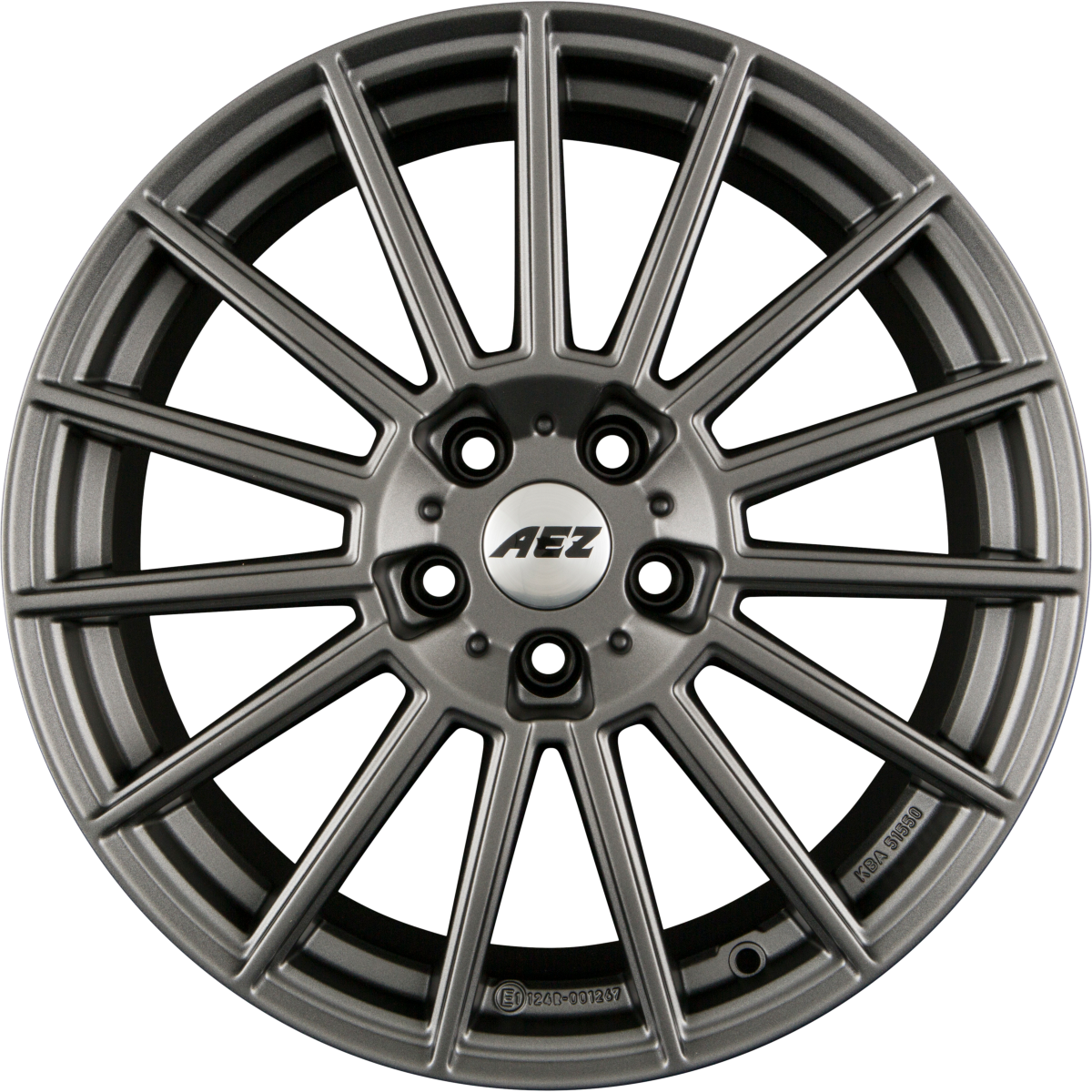 AEZ Steam GRAPHITE - Graphite Matt Alufelge 7.5x17 Zoll ET52 LK 5x112 ML66.6