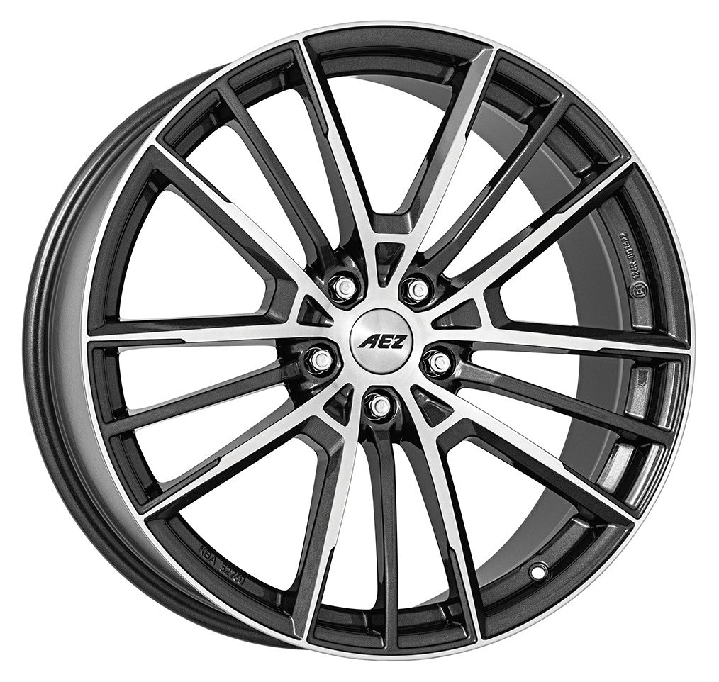 AEZ Kaiman gunmetal polished 8x18 ET30 - LK5/112 ML66.6