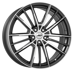 AEZ Kaiman gunmetal polished Alufelge 8x18 Zoll ET30 LK 5x112 ML66.6