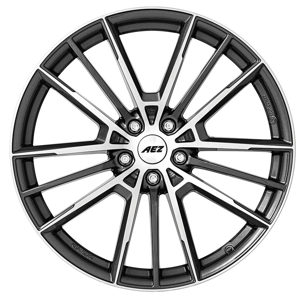 AEZ Kaiman gunmetal polished 8x18 ET30 - LK5/112 ML66.6