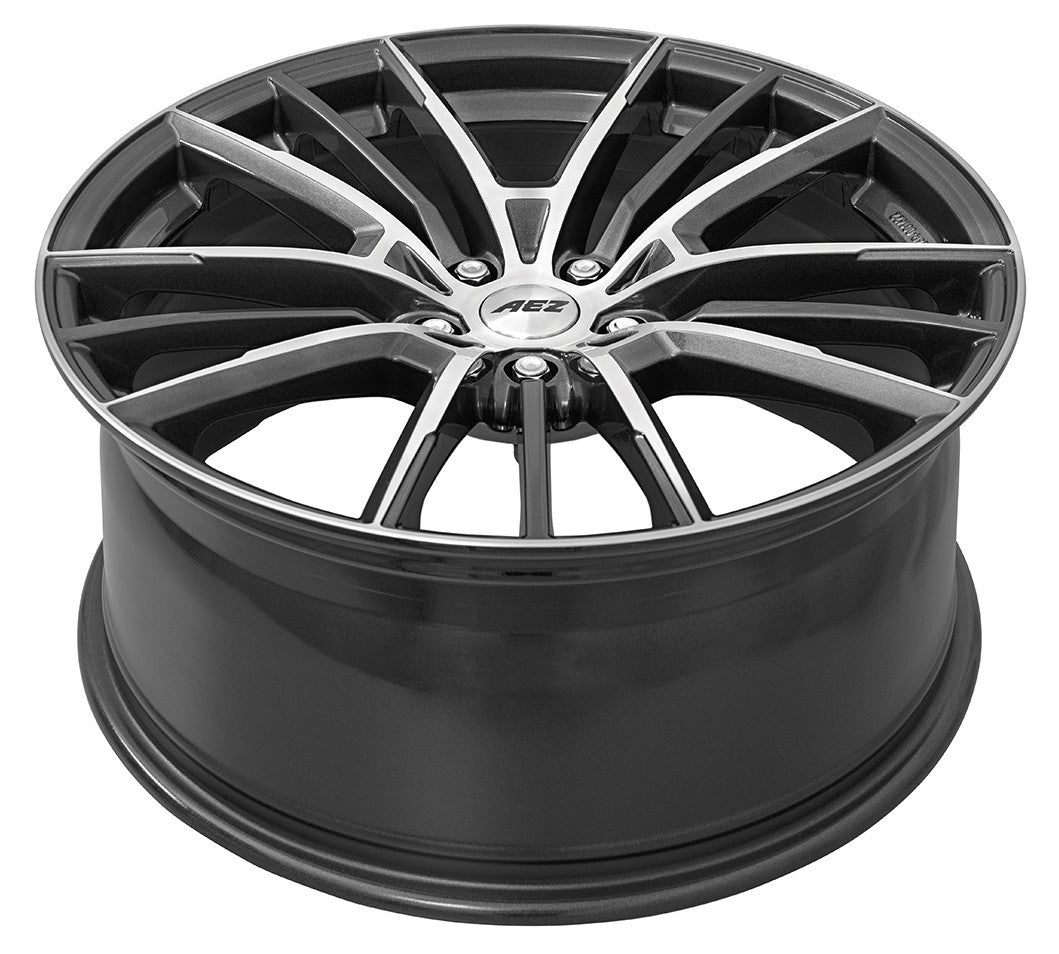 AEZ Kaiman gunmetal polished 8x18 ET30 - LK5/112 ML66.6