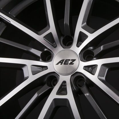 AEZ Kaiman DARK - Gunmetal Frontpoliert Alufelge 8x19 Zoll ET30 LK 5x112 ML66.6 – Bild 4