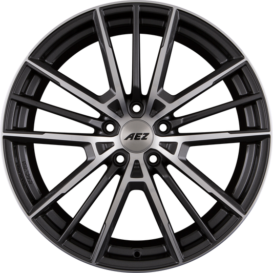 AEZ Kaiman DARK - Gunmetal Frontpoliert Alufelge 9x20 Zoll ET46 LK 5x120 ML72.6