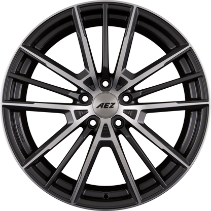AEZ Kaiman DARK - Gunmetal Frontpoliert Alufelge 9x20 Zoll ET46 LK 5x120 ML72.6