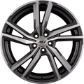 AEZ North DARK - Gunmetal Frontpoliert Alufelge 8.5x19 Zoll ET45 LK 5x112 ML70.1