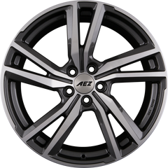 AEZ North DARK - Gunmetal Frontpoliert Alufelge 8.5x19 Zoll ET45 LK 5x112 ML70.1