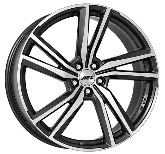 AEZ North DARK - Gunmetal Frontpoliert Alufelge 8.5x19 Zoll ET45 LK 5x112 ML70.1