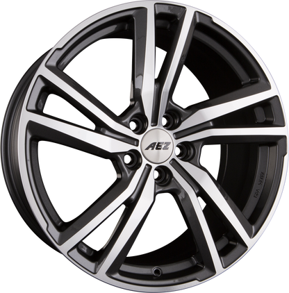 AEZ North DARK - Gunmetal Frontpoliert Alufelge 8.5x19 Zoll ET45 LK 5x112 ML70.1 – Bild 2