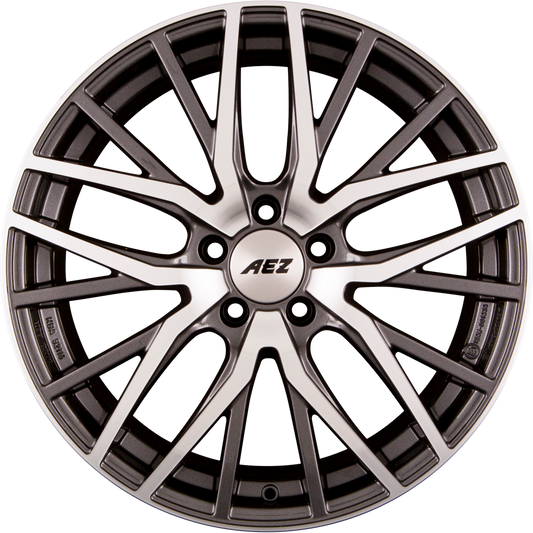 AEZ Panama DARK - Gunmetal Polished Alufelge 9x20 Zoll ET44 LK 5x112 ML66.6