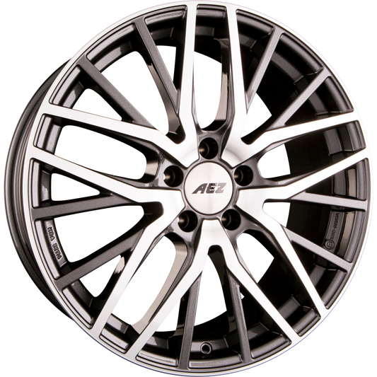 AEZ Panama DARK - Gunmetal Polished Alufelge 9x20 Zoll ET44 LK 5x112 ML66.6 – Bild 2