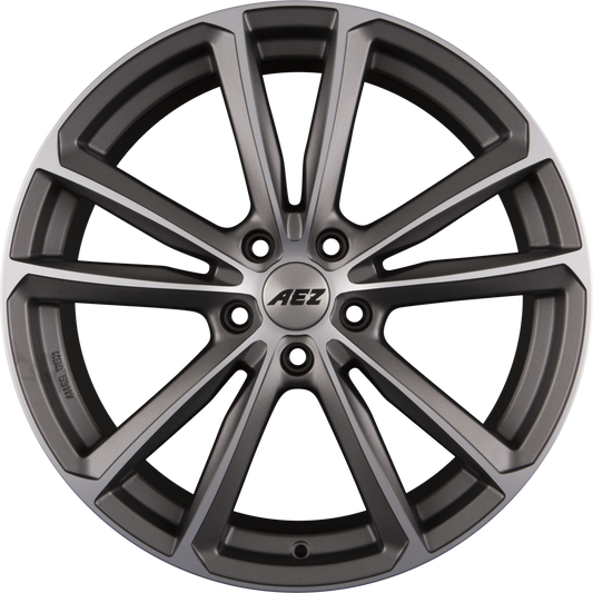 AEZ Tioga TITAN - Graphite Matt Polish Alufelge 7x17 Zoll ET49 LK 5x112 ML57.1