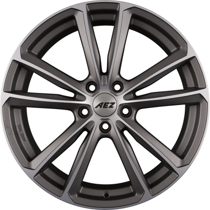 AEZ Tioga TITAN - Graphite Matt Polish Alufelge 7x17 Zoll ET49 LK 5x112 ML57.1