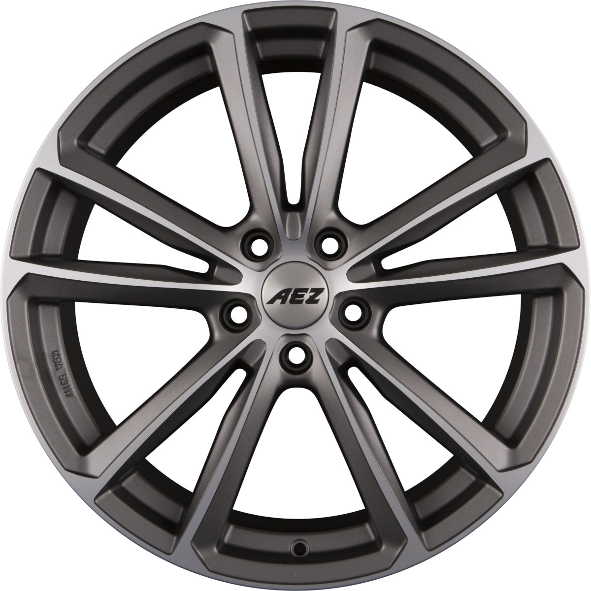 AEZ Tioga TITAN - Graphite Matt Polish Alufelge 8x19 Zoll ET45 LK 5x112 ML57.1