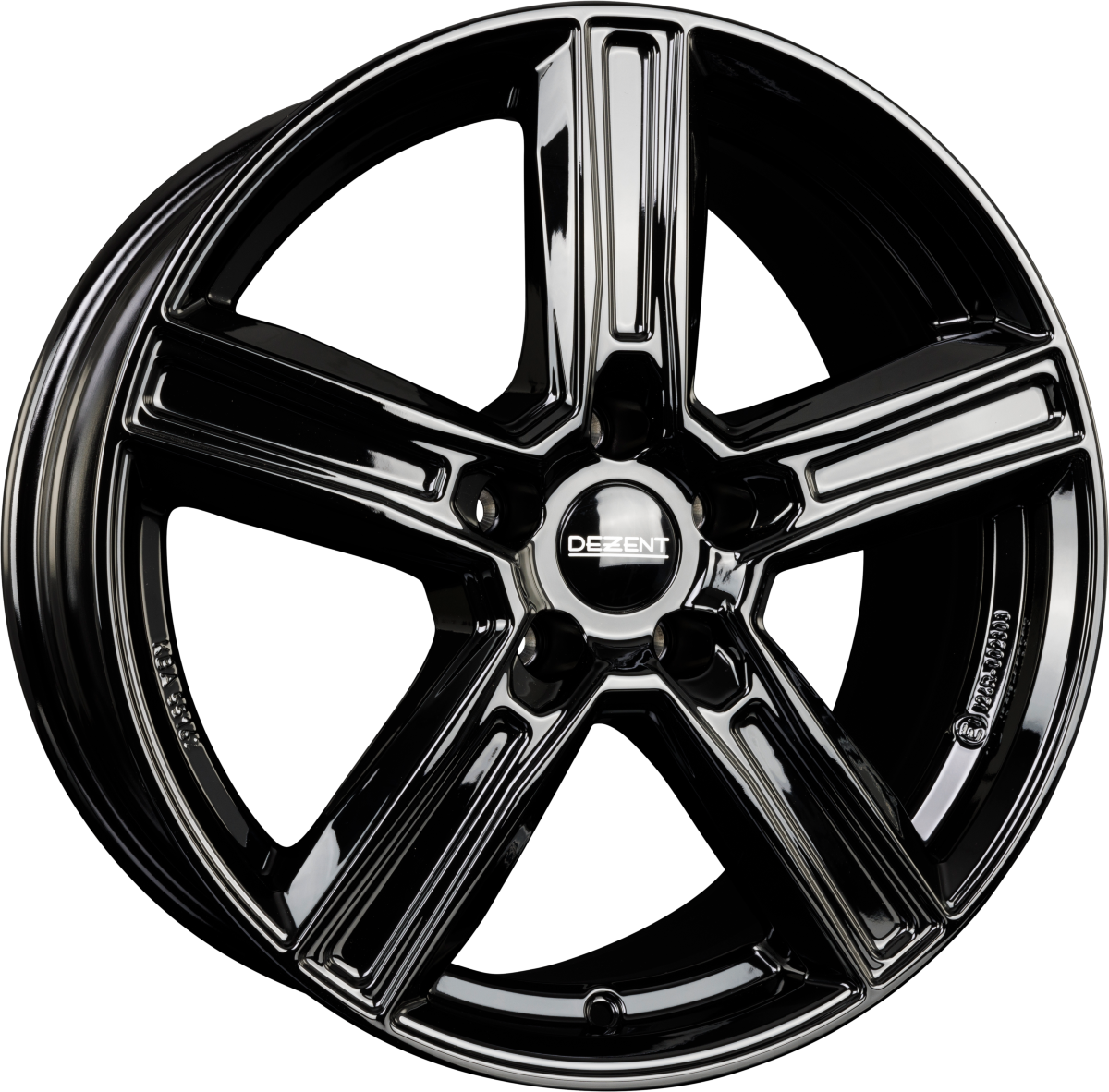 Dezent KG BLACK - Schwarz Alufelge 9.5x20 Zoll ET43 LK 5x112 ML66.6 – Bild 2