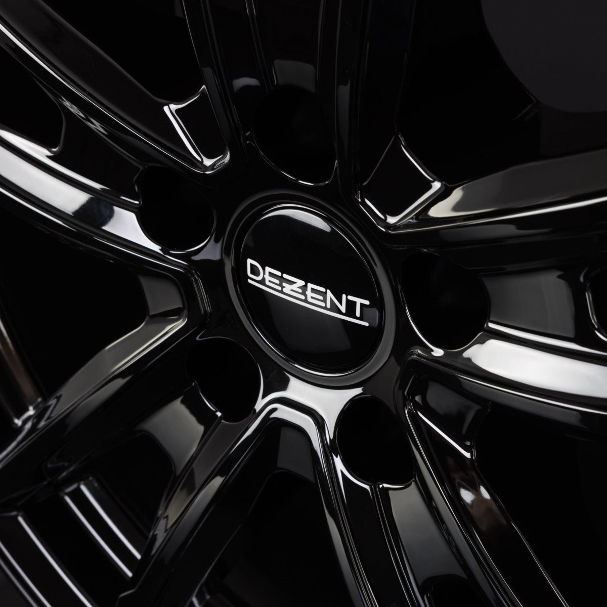 Dezent KF BLACK - Schwarz Glänzend Alufelge 7.5x19 Zoll ET40 LK 5x114.3 ML66.1 – Bild 3