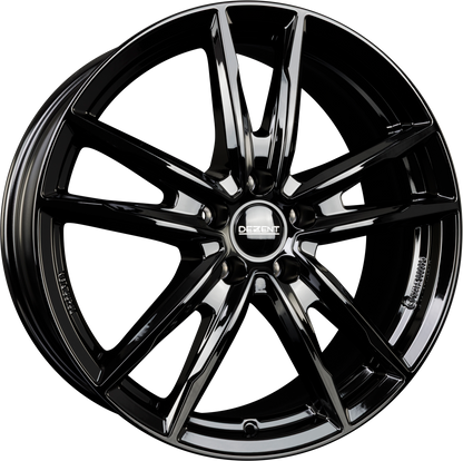 Dezent KF BLACK - Schwarz Glänzend Alufelge 6.5x16 Zoll ET50 LK 5x114.3 ML67.1 – Bild 2