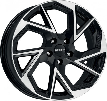 Dezent AP black/polished 7x18 ET40 - LK5/114.3 ML60.1