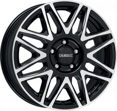 Dezent KH black/polished Alufelge 7x17 Zoll ET51 LK 5x112 ML66.6