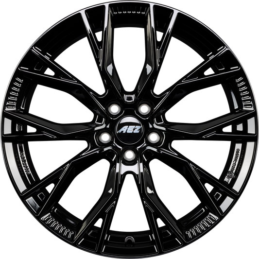 AEZ Toronto BLACK - Schwarz Glänzend Alufelge 8.5x21 Zoll ET30 LK 5x112 ML66.6