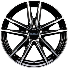 Dezent KF DARK - Schwarz Frontpoliert Alufelge 7x18 Zoll ET47 LK 5x112 ML66.6