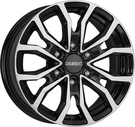 Dezent KC black/polished 7.5x19 ET45 - LK6/130 ML84.1