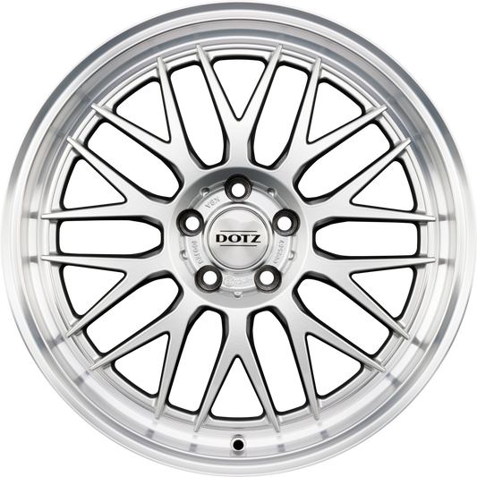 Dotz Bilbao BLAZE - Silber mit Poliertem Felgenhorn 8.5x19 Zoll ET33 LK 5x120 ML72.6