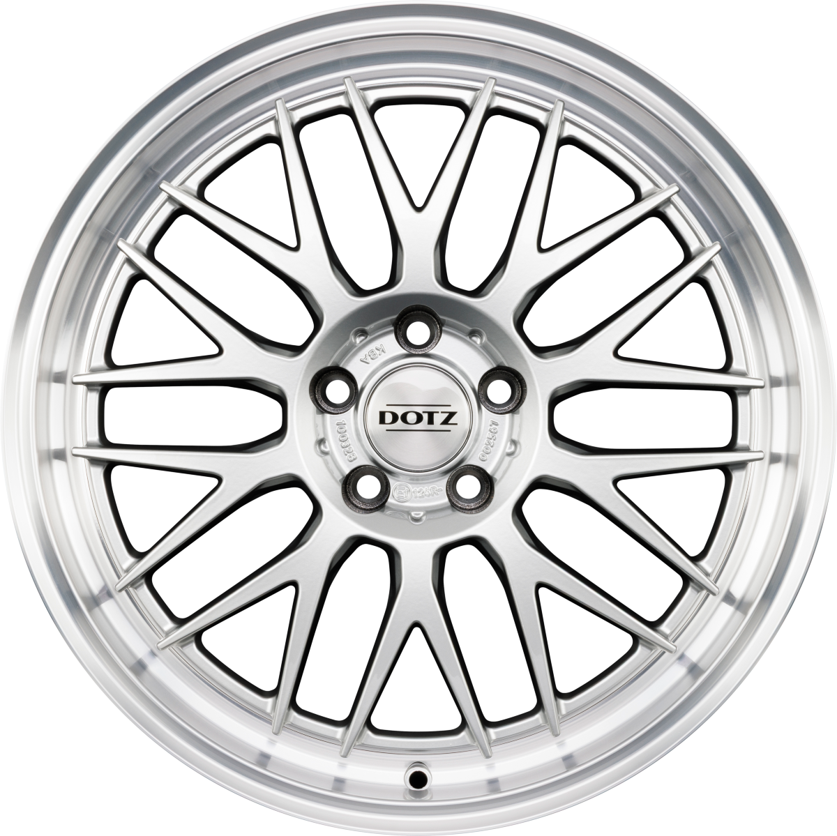 Dotz Bilbao BLAZE - Silber mit Poliertem Felgenhorn 8.5x19 Zoll ET33 LK 5x120 ML72.6
