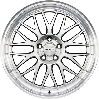 Dotz Bilbao BLAZE - Silber mit Poliertem Felgenhorn 8.5x19 Zoll ET47 LK 5x120 ML72.6