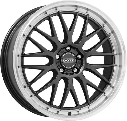 Dotz Bilbao gunmetal/polished lip 7x17 ET35 - LK4/98 ML58.1