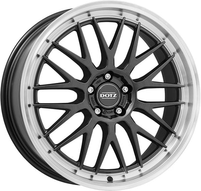 Dotz Bilbao gunmetal/polished lip 8x18 ET45 - LK5/120 ML72.6
