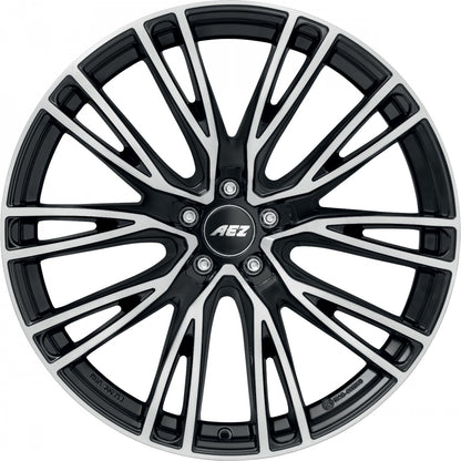 AEZ Seattle black/polished 8x19 ET45 - LK5/112 ML57.1