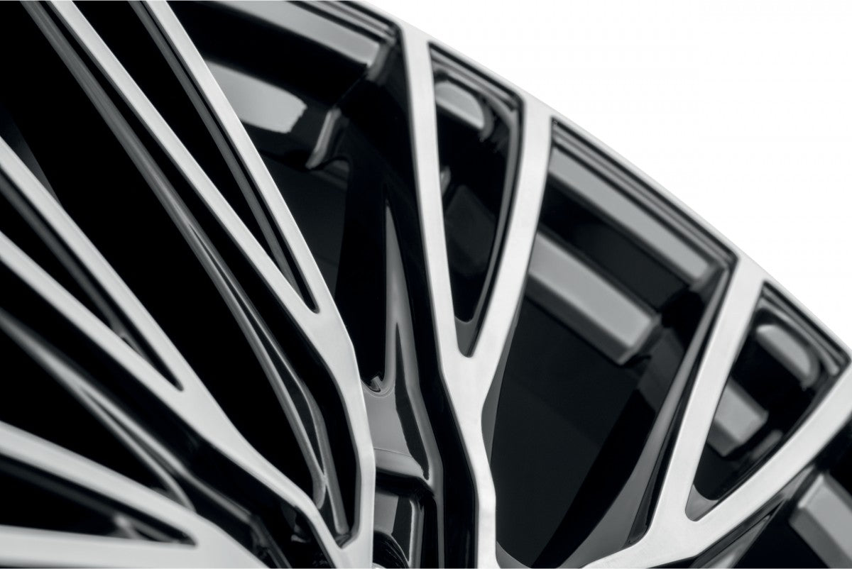 AEZ Seattle black/polished 8x20 ET45 - LK5/112 ML57.1