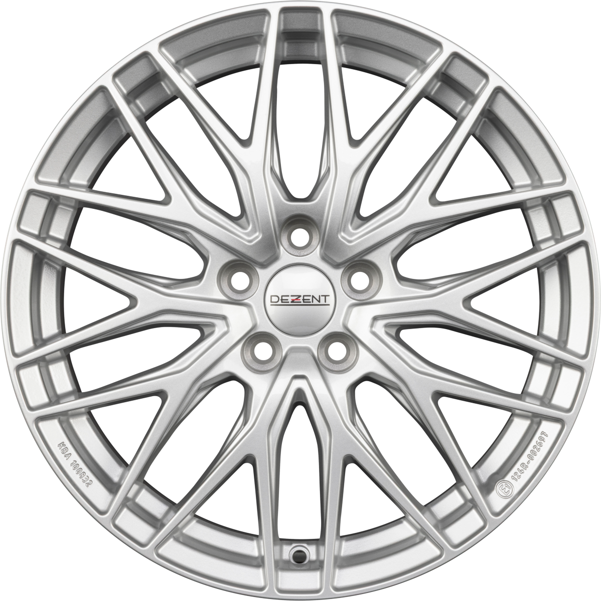 Dezent KY SILVER - Silber Alufelge 7.5x18 Zoll ET25 LK 5x112 ML66.6
