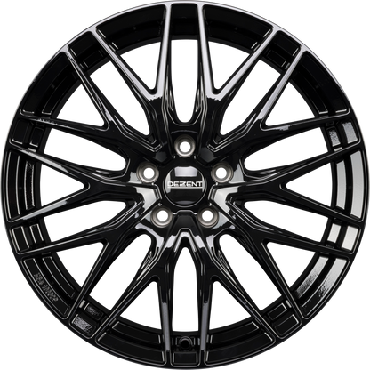 Dezent KY BLACK - Schwarz Glänzend Alufelge 7x18 Zoll ET35 LK 5x114.3 ML71.6