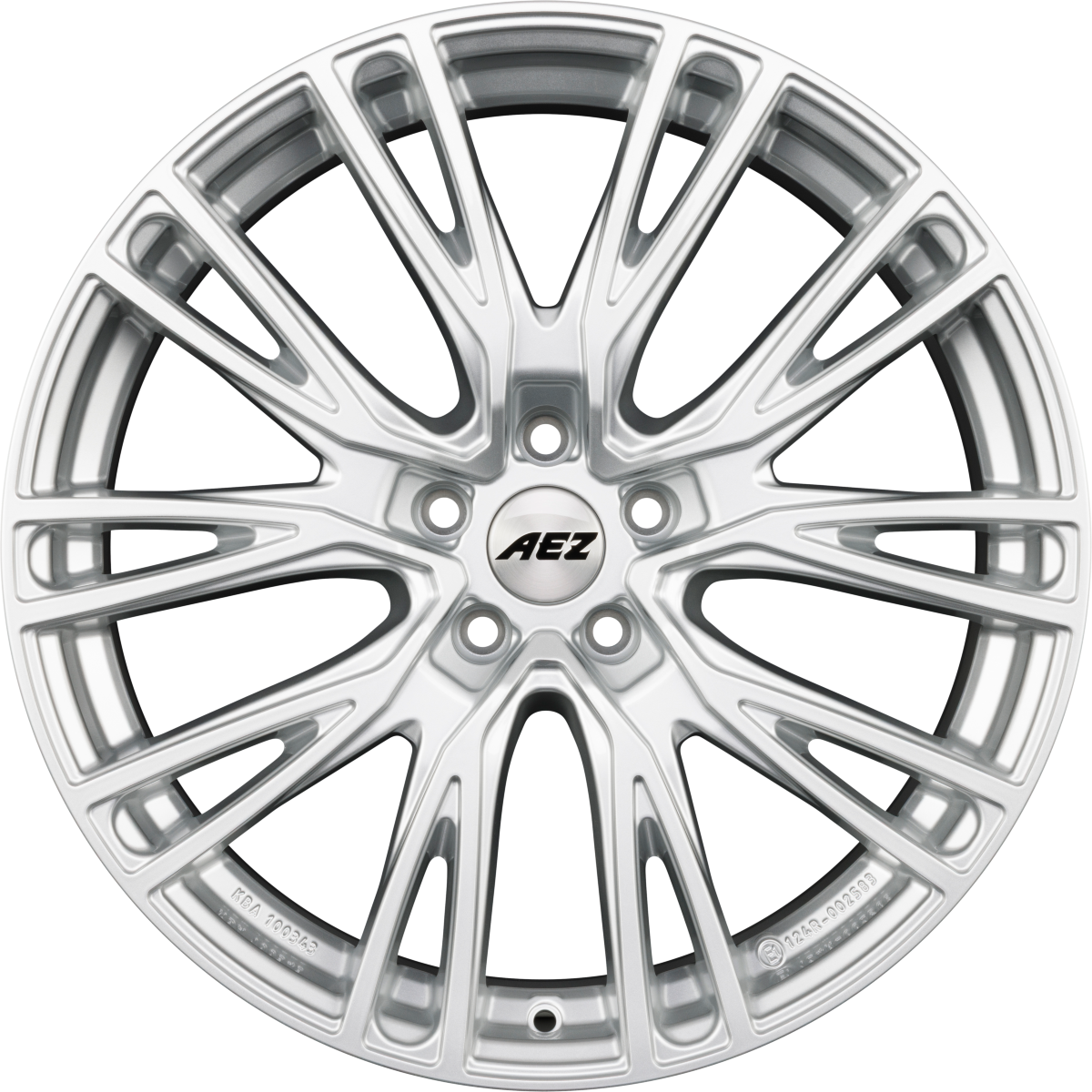 AEZ Seattle SHINE - Silber Shine Alufelge 8.5x21 Zoll ET32 LK 5x112 ML66.6
