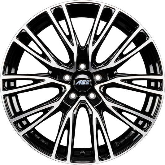 AEZ Seattle DARK - Schwarz Frontpoliert Alufelge 10x21 Zoll ET38 LK 5x112 ML66.6
